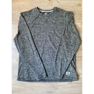 Rugged Elements Men's Sueded Long Sleeve Stretch‎ Crew T-Shirt MEDIUM Grey Wicki